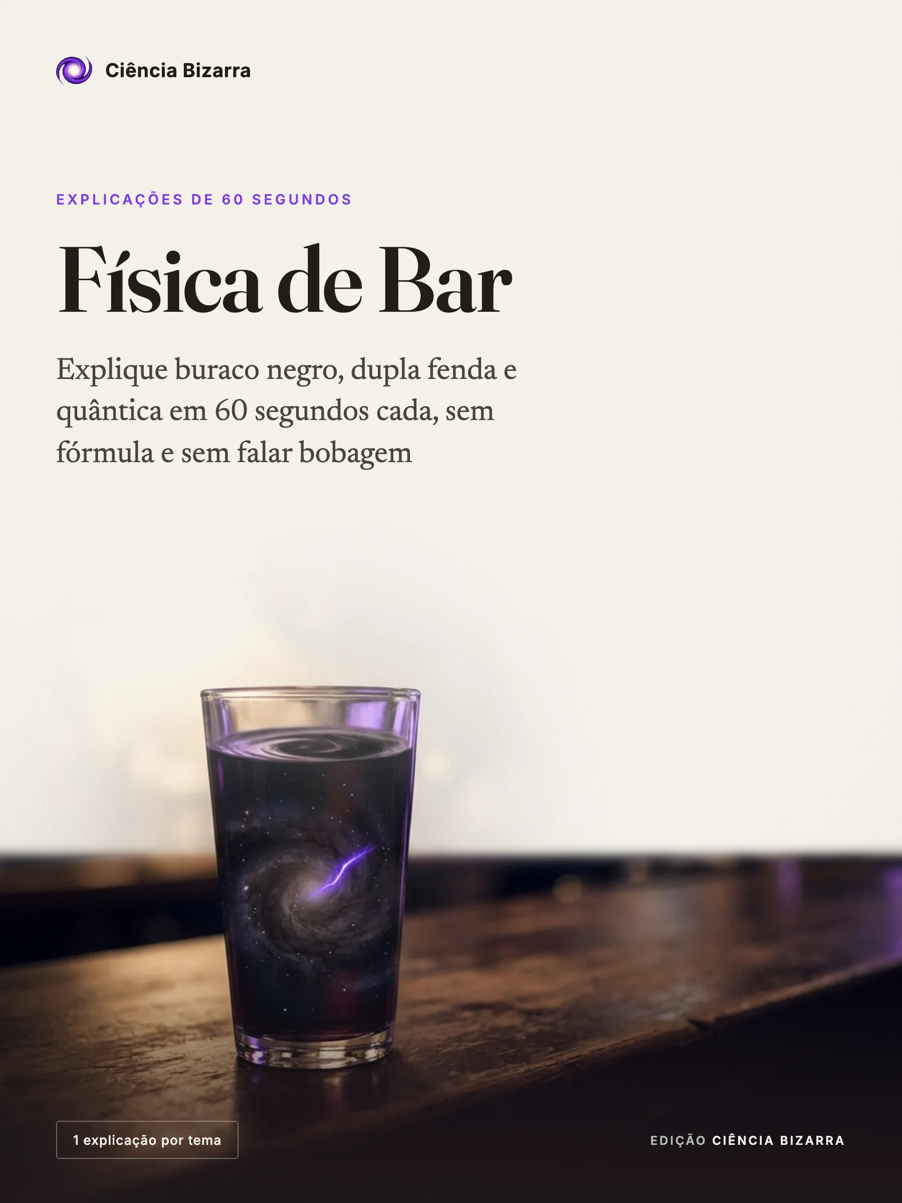 Capa do guia Física de Bar